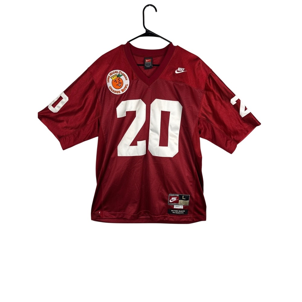 NIKE 1980 ORANGE BOWL UNIVERSITY OF OKLAHOMA #20 Billy Sims Football Jersey Sz L